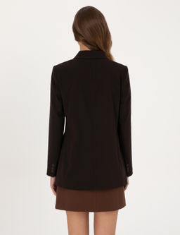 Koyu Kahverengi Regular Fit Kruvaze Ceket - Pierre cardin фото 5