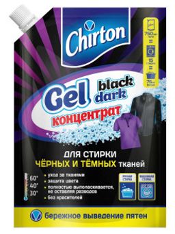 ЧИРТОН гель д/стирки 750мл д/Черных тканей дой-пак