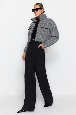 TRENDYOLMILLA Siyah Tuvit Crop Sisme Mont TWOAW24MO00028  фото 3