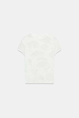CAMISETA COMBINADA ROTOS / Blanco roto - Zara фото 2