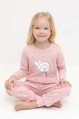 Crockid _ К 1621/розовый жемчуг,цветочная поляна пижама дет