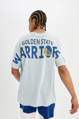 DeFactoFit Футболка свободного покроя NBA Golden State Warriors с круглым вырезом и короткими рукавами