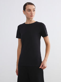 Bisiklet Yaka Kad?n Ti??rt