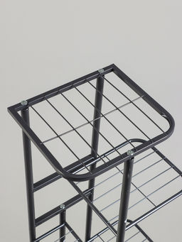 Подставка для цветов Greengo, 6 полок, 44×22×105 см, напольная, металл, тёмно-серая