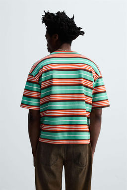 STRIPED EMBROIDERED T-SHIRT OTIS KWAME KYE QUAICOE - Zara фото 11