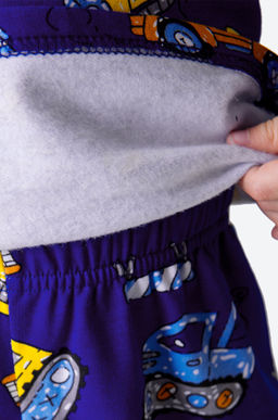 Хлопковая пижама для мальчика из футера с начесом Happy Fox  фото 4