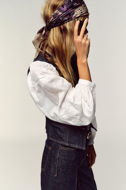 Z1975 DENIM WAISTCOAT - Zara фото 4