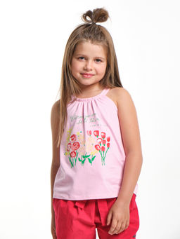 Майка с принтом UD 1920 розовый