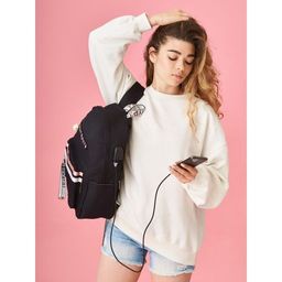 Рюкзак Shh! Quiet! black розово-белый - Blinky фото 4