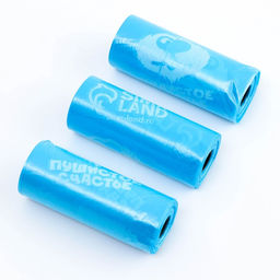 Пакеты для уборки за собаками Пушистое счастье (3 рулона по 15 пакетов, 22 х 30 см), голубой  фото 5