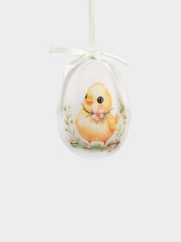 Подвеска, пасхальное яйцо, 8 см, пенопласт, Цыпленок, Interior Easter - Anna lafarg фото 2