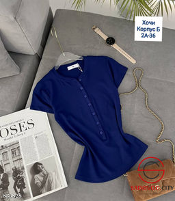 Футболка женская с пуговицами