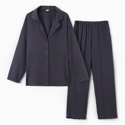 Костюм женский (рубашка, брюки) MINAKU: Casual Collection, размер 42, цвет графит