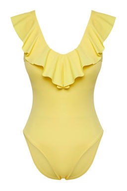 TRENDYOLMILLA Sar? V Yaka Volanl? Regular Mayo TBESS25MA00030  фото 5