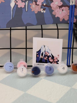 Картина по номерам на подрамнике Draw Me! Volcano, (20*20 см)