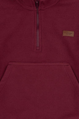 Erkek _ocuk Bordo Yar_m Fermuarl_ Sweatshirt - U.s. polo assn фото 3