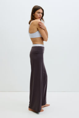 Pantal?n de yoga con cintura plegable - H&m фото 9