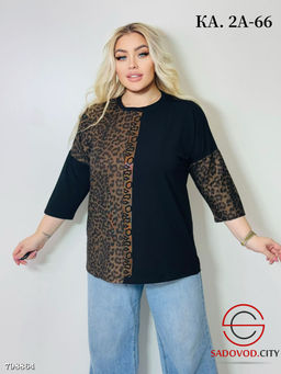 Кофта женская принт леопард - Bruno фото 3