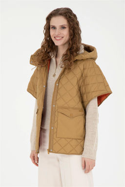 Женское светлое пальто цвета хаки - U.s. polo assn фото 3