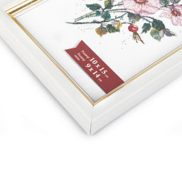 Рамка Gamma ПРК-18 10 х 15 см пластик. с оргстеклом белый