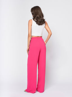Брюки цвета фуксии широкие - 1001dress фото 3