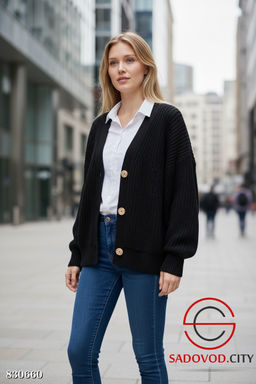 Кардиган вязаный на пуговицах