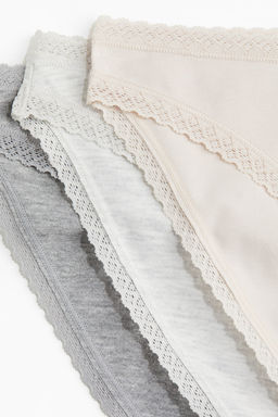 Pack de 7 bragas Bikini en punto de algodon - H&m фото 3