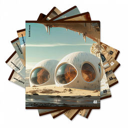 Цена за 5 шт. Тетрадь общая ученическая ErichKrause Dune, 48 листов, матовая ламинация, клетка_MIX-PACK