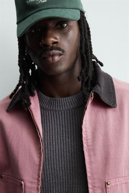 CONTRAST COLLAR JACKET - Zara фото 3