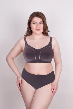 *MILAVITSA 124080 Бюстгальтер без каркасов - кофейный десерт