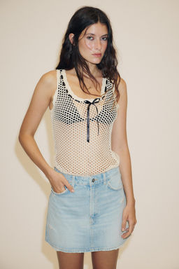 TRF DENIM MINI SKIRT - Zara фото 2
