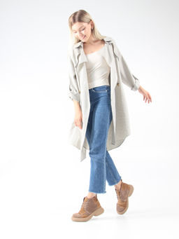 Ботинки 305.927ka. светло коричневый капучино замша/Байка