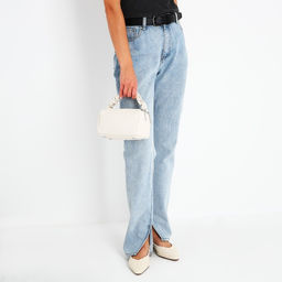 Сумка-багет на молнии, цвет молочный - Simaland фото 9