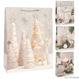 Цена за 12 шт. Пакет подарочный 31*40*12 / NG53-2 /уп 12/360/Новый год - Галеонтрейд фото 6