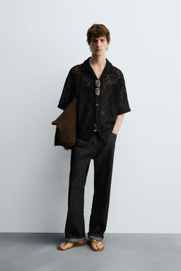 CROCHET TEXTURED SHIRT