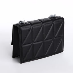 Сумка на клапане, цвет черный 22*15*6 см - Nazamok фото 5