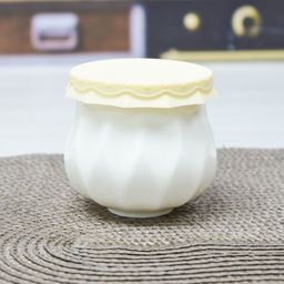 Баночка для меда с силиконовой крышкой 150 мл. фарфор арт. 811-0520