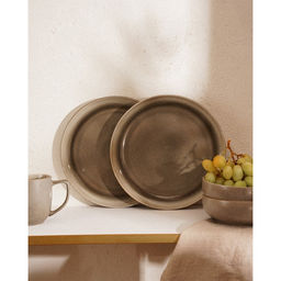 Тарелки SL Home Мольвено, d=21.4 см, фарфор, набор 2 шт., зелёные