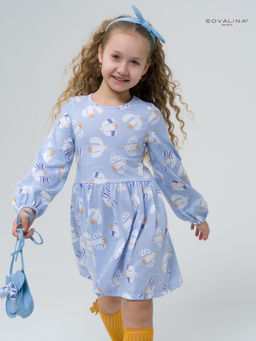 Платье Моана чайки на голубом ВБ - Sovalina фото 7