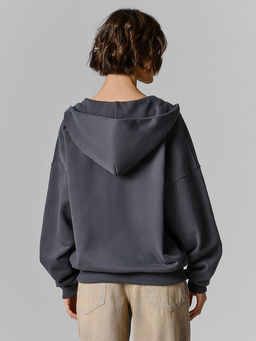 Толстовка женская серая на молнии - Mark formelle фото 3