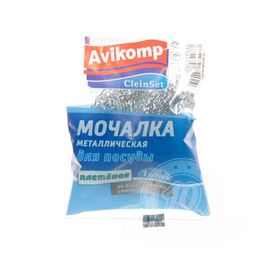 Clein Set Мочалка металлическая д/посуды плетёная (1шт)