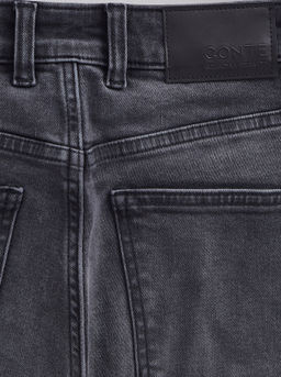 CONTE CON-664 Джинсы mom с эффектом потертости и застежкой на две пуговицы black - Conte elegant фото 13