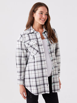 Ekose Uzun Kollu Hamile Oduncu G?mlek Ceket