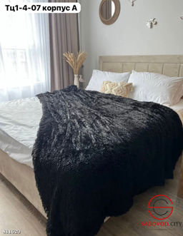 Плед пушистый покрывало евро