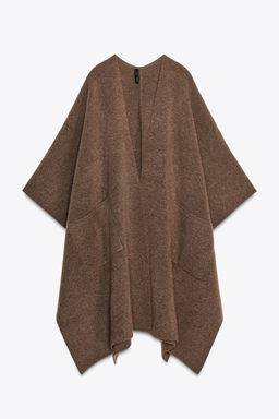 LONG KNIT CAPE