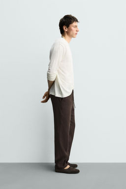 PANTAL?N RELAXED FIT ALGOD?N - LINO / Crudo - Zara фото 4
