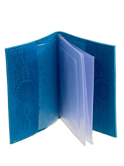 Обложка для автодокументов из искусственной кожи, цвет синий - Greta фото 2