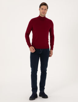 Vi_ne Slim Fit Bal_k__ Yaka Basic Triko Kazak - Pierre cardin фото 4