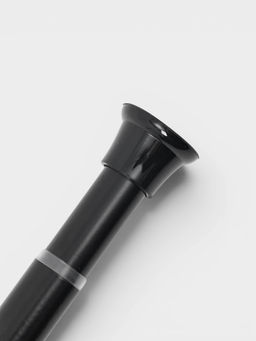 Карниз для ванной комнаты "Контур" 110-200 см, цвет черный