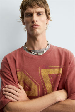 VARSITY OPEN WEAVE T-SHIRT - Zara фото 5